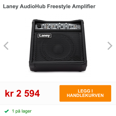 Laney Audiohub forsterker