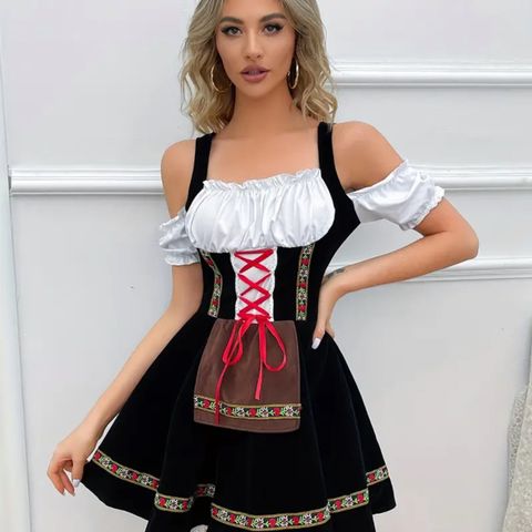 Oktoberfestkjole kostyme str L