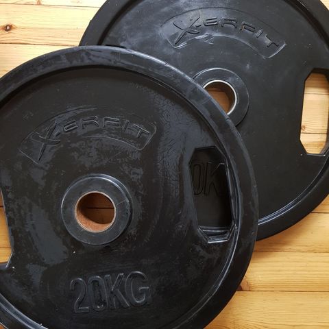 2x 20kg 50mm ( olympiske ) vektskiver selges