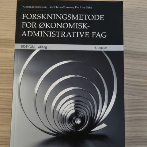 Forskningsmetode for økonomiskadministrative fag