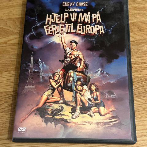 Hjelp, vi må på ferie til Europa (DVD) Norsk tekst