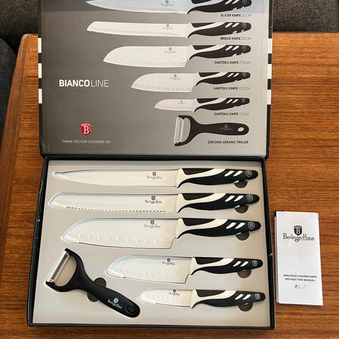 BerlingerHaus Bianco line knivsett 6 deler