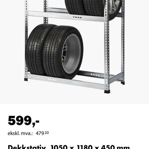 Dekkstativ fra biltema