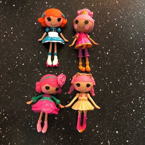 4 stk mini Lalaloopsy Dukker