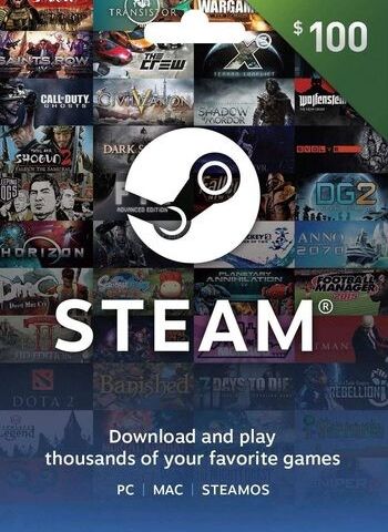 Steam Gavekort 100 USD