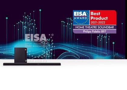 Philips Fidelio B97 7.1.2 soundbar med sub selges billig(EISA vinner)