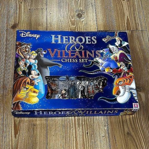 Disney sjakk -  Heroes & Villains  (fra 2004) med store figurer