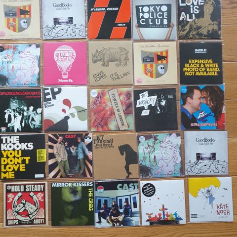 INDIE POP/ROCK - SINGEL SAMLING TIL SALGS - 155 STK. + 15 PICTURE DISC