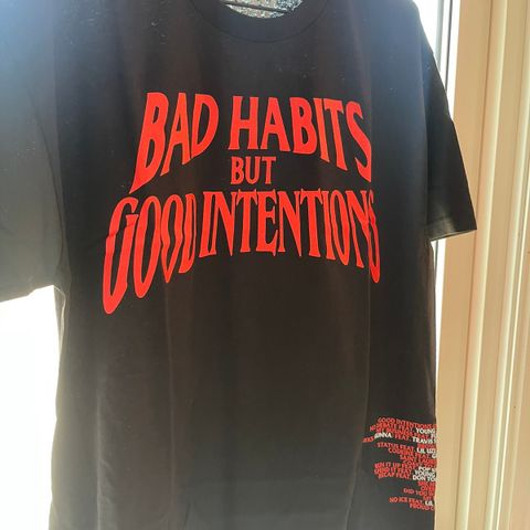 Vlone x Nav Bad Habits but Good Intentions t-shirt