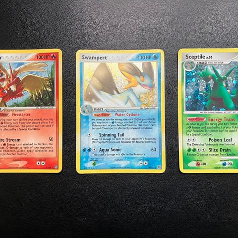 Starter pokemon holos