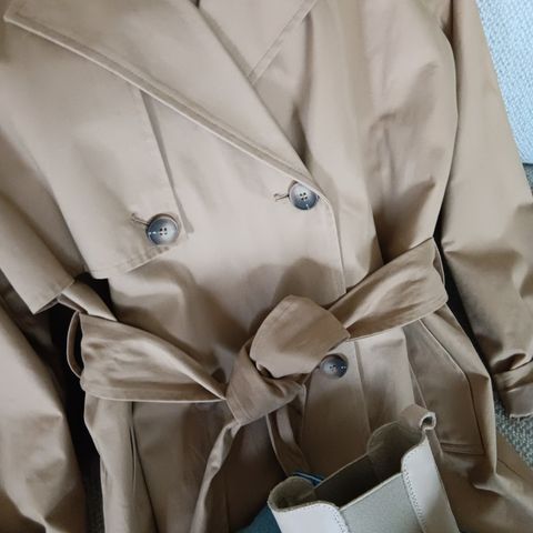 Selected femme kort trenchcoat