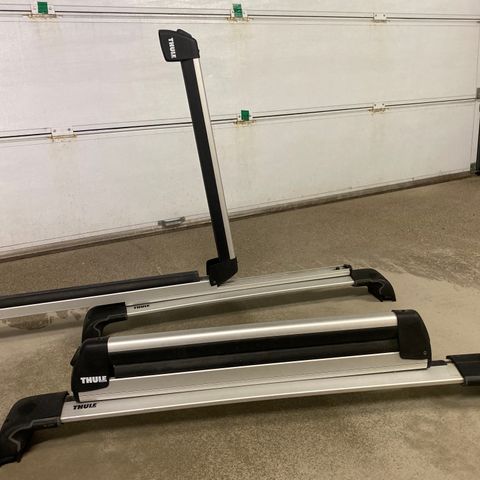 Thule wingbar med uttrekkbar skistativ selges