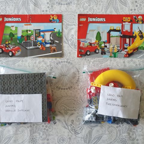 Lego Juniors City - 2 komplette sett til salgs