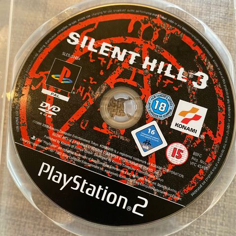 PS2 SPILL  SILENT HILL 3 (UTEN TEKSTCOVER)