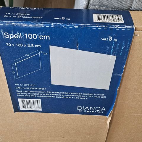 Speil BIANCA  100×70