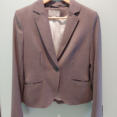 Gråmelert blazer/ dressjakke