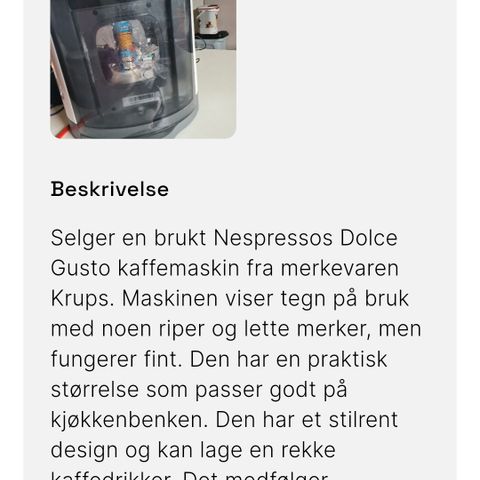 Dolce Gusto maskin