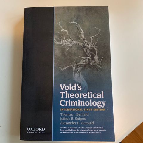 Vold’s Theoretical Criminology