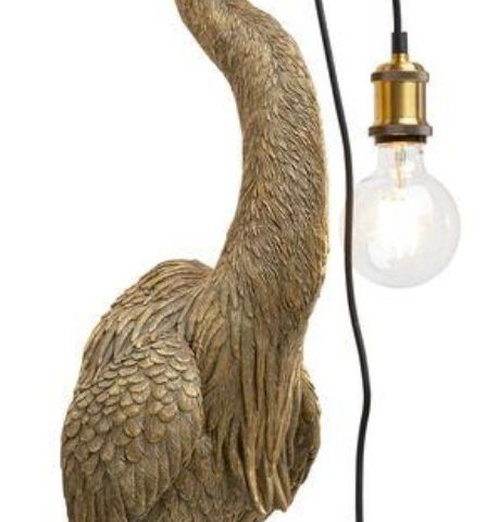 Vegglampe Heron - Gull Hegre.