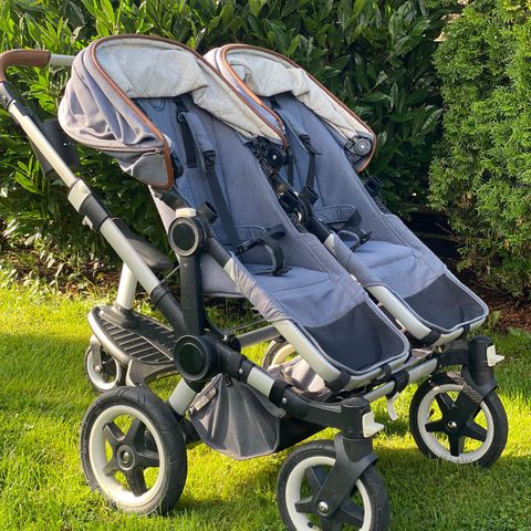 Bugaboo Donkey Duo limited edition. Søskenvogn/tvillingvogn med alt tilbehør