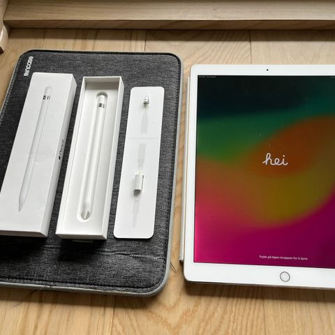 iPad Pro 12,9 tømmer 2. gen 256 GB selges med Apple Pencil og deksel