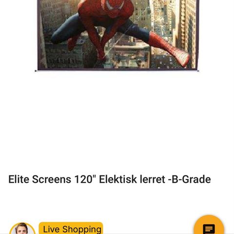 Elite Screens 120" Elektisk lerret -B-Grade  1 / 1