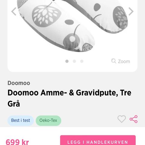 Doomoo amme og gravid pute