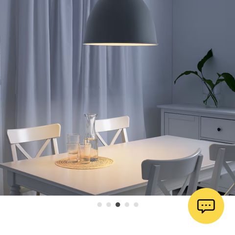 Ikea Hektar taklampe - 47 cm - hvit