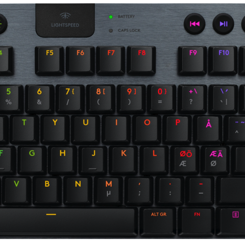 Logitech G915 LIGHTSPEED TKL Trådløst Gamingtastatur (sort)