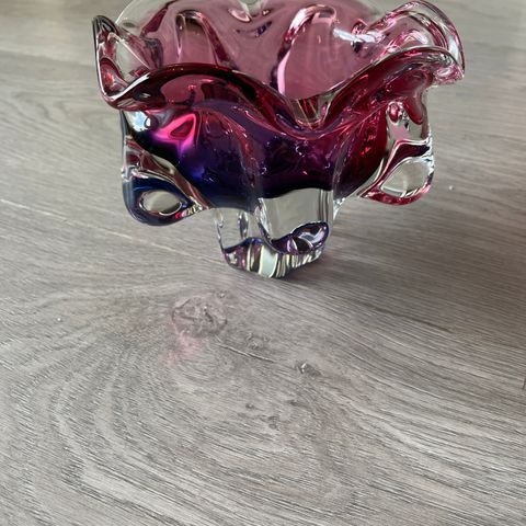 Kunstglass skål/beholder