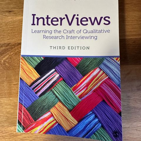 InterViews - Learning the Craft of Qualitative Research Interviewing