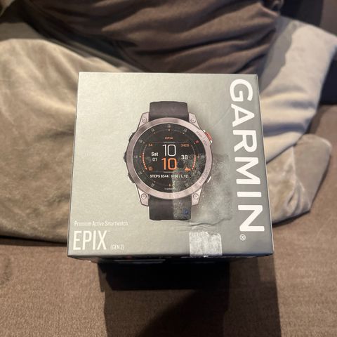 Helt ny Garmin Epix (Gen 2) smartklokke stål/grå 47 mm