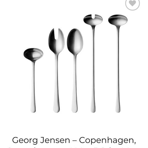 Georg Jensen Copenhagen serveringssett 5 deler