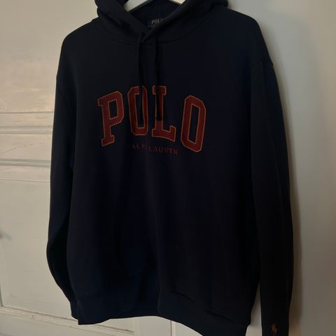 Ralph Lauren Polo hoodie str L og bukse str M mørke blå