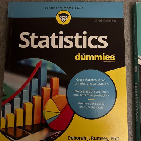 Bok til salgs - statistics for dummies/research design