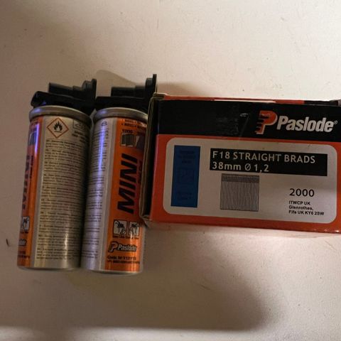 Paslode dykkert 1.2x38mm pluss gass