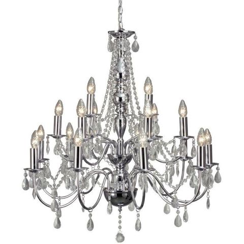 Flott Aneta Chateau 18 lysekrone, taklampe