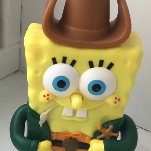 Svampebob Cowboy figur fra Burger King 2008