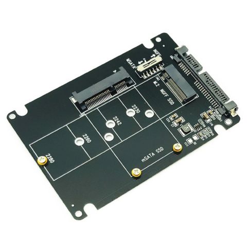 mSATA & m.2 SATA til SATA-adapter