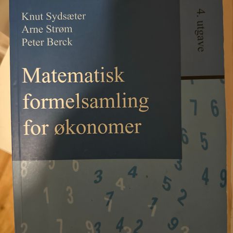 Matematisk formelsamling for økonomer