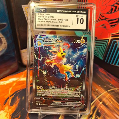 Selger et Jolteon Vmax swsh184
black star promo pokemonkort CGC 10er🔥