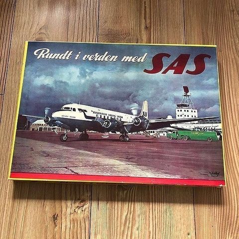 RUNDT I VERDEN MED SAS (fra 1960-tallet) - Komplett og Som NY !