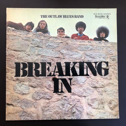 THE OUTLAW BLUES BAND "Breaking In" 1969 USA blues-rock 1st press vinyl LP