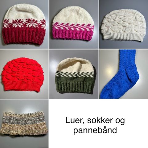 Luer og sokker, hjemmestrikket