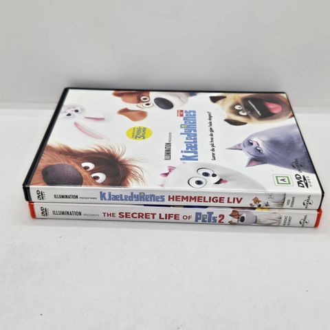 Kjæledyrenes hemmelige liv 1 og 2. Dvd