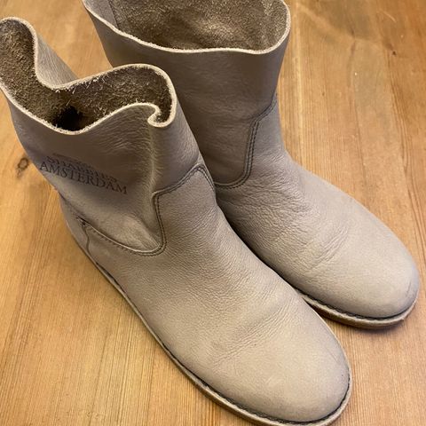 Shabbies skinn boots str 40