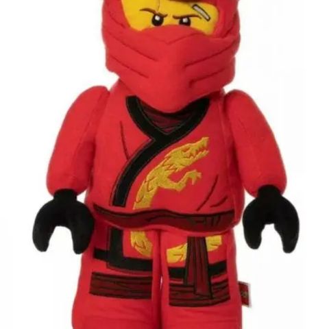 Lego Ninjago Kai, rød bamse, 33 cm, som ny