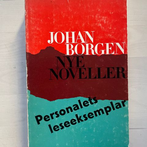 1. utg Johan Borgen «Nye noveller»