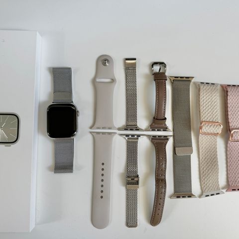 Apple Watch Series 9 (GPS + Cellular)  45 mm stainless steal