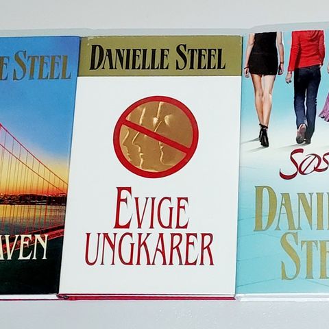 5 DANIELLE STEEL BØKER.INNBUNDET.